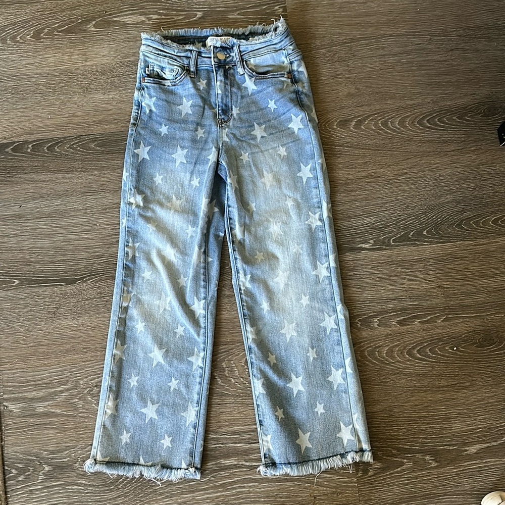 Judy blue cropped straight jeans
